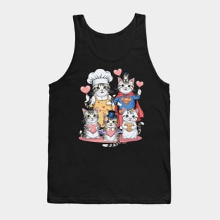 Cats Love Funny Cat lovers shirt Tank Top